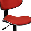Whitney Red Fabric Swivel Ergonomic Task Office Chair