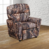 Chandler Contemporary Camouflaged Fabric Kids Recliner with Cup Holder