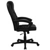 Hansel High Back Black LeatherSoft Executive Swivel Office Chair with Arms