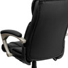 Hansel High Back Folding Black LeatherSoft Executive Swivel Office Chair with Arms
