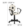 Billy Soccer Swivel Task Office Chair with Arms
