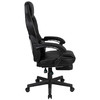 X40 Gaming Chair Racing Ergonomic Computer Chair with Fully Reclining Back/Arms, Slide-Out Footrest, Massaging Lumbar - Black