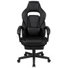 X40 Gaming Chair Racing Ergonomic Computer Chair with Fully Reclining Back/Arms, Slide-Out Footrest, Massaging Lumbar - Black