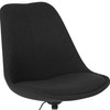 Aurora Series Mid-Back Black Fabric Task Office Chair with Pneumatic Lift and Chrome Base