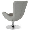 Egg Series Light Gray Fabric Side Reception Chair