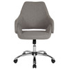 Madrid Home and Office Upholstered Mid-Back Chair in Light Gray Fabric