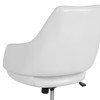 Madrid Home and Office Upholstered Mid-Back Chair in White LeatherSoft