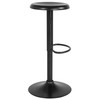 Madrid Series Adjustable Height Retro Barstool in Black Finish