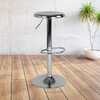 Madrid Series Adjustable Height Retro Barstool in Chrome Finish