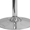 Fredrick 23.75'' Square Glass Table with 30''H Chrome Base