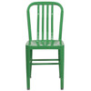 Gael Commercial Grade Green Metal Indoor-Outdoor Chair