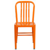 Gael Commercial Grade Orange Metal Indoor-Outdoor Chair