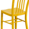 Gael Commercial Grade Yellow Metal Indoor-Outdoor Chair