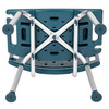 HERCULES Series Tool-Free and Quick Assembly, 300 Lb. Capacity, Adjustable Navy Bath & Shower Chair with Extra Large Back