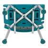 HERCULES Series Tool-Free and Quick Assembly, 300 Lb. Capacity, Adjustable Teal Bath & Shower Chair with Extra Large Back