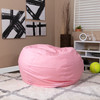 Duncan Oversized Light Pink Dot Refillable Bean Bag Chair for All Ages