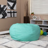 Duncan Oversized Solid Mint Green Refillable Bean Bag Chair for All Ages