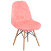 Calvin Shaggy Dog Hermosa Pink Accent Chair