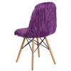 Calvin Shaggy Dog Purple Accent Chair