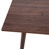 Hatfield 47 Inch Mid-Century Modern Wood Dining Table, Wood Kitchen Table, Dark Walnut