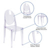 Cheryl Ghost Side Chair in Transparent Crystal