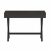 Dolly Home Office Writing Computer Desk with Open Storage Compartments - Bedroom Desk for Writing and Work, Black