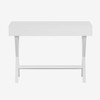 Dolly Home Office Writing Computer Desk with Open Storage Compartments - Bedroom Desk for Writing and Work, White