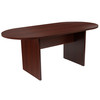 Jones 6 Foot (72 inch) Oval Conference Table in Mahogany