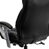 HERCULES Series Big & Tall 400 lb. Rated Black LeatherSoft Executive Ergonomic Office Chair with Silver Adjustable Arms