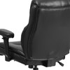 HERCULES Series Big & Tall 400 lb. Rated Black LeatherSoft Ergonomic Task Office Chair with Clean Line Stitching and Arms