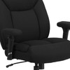 HERCULES Series Big & Tall 400 lb. Rated Black Fabric Deep Tufted Swivel Ergonomic Task Office Chair with Adjustable Arms