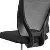 Harper Ergonomic Mid-Back Mesh Drafting Chair with Black Fabric Seat and Adjustable Foot Ring