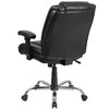 HERCULES Series Big & Tall 400 lb. Rated Black LeatherSoft Ergonomic Task Office Chair with Chrome Base and Adjustable Arms