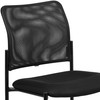 Jana Comfort Black Mesh Stackable Steel Side Chair