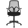 Salerno Series High Back Black Mesh Office Chair with Arms