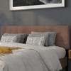 Bedford Tufted Upholstered King Size Headboard in Camel Fabric