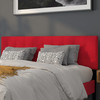 Bedford Tufted Upholstered King Size Headboard in Red Fabric