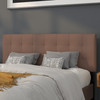 Bedford Tufted Upholstered Queen Size Headboard in Camel Fabric