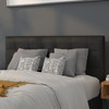 Lennox Tufted Upholstered Full Size Headboard in Black Vinyl