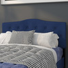 Cambridge Tufted Upholstered Full Size Headboard in Navy Fabric