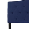 Cambridge Tufted Upholstered Full Size Headboard in Navy Fabric