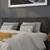 Melbourne Metal Upholstered King Size Headboard in Black Fabric