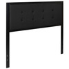 Bristol Metal Tufted Upholstered Full Size Headboard in Black Fabric