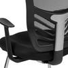 Steve Black Mesh Side Reception Chair with Chrome Sled Base