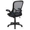Porter High Back Dark Gray Mesh Ergonomic Swivel Office Chair with Black Frame and Flip-up Arms