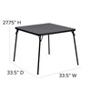 Madison 5 Piece Black Folding Card Table and Chair Set