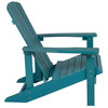 Charlestown All-Weather Poly Resin Wood Adirondack Chair in Sea Foam