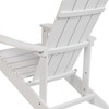 Charlestown All-Weather Poly Resin Wood Adirondack Chair in White