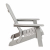 Charlestown All-Weather Poly Resin Indoor/Outdoor Folding Adirondack Chair in Gray