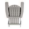 Charlestown All-Weather Poly Resin Indoor/Outdoor Folding Adirondack Chair in Gray